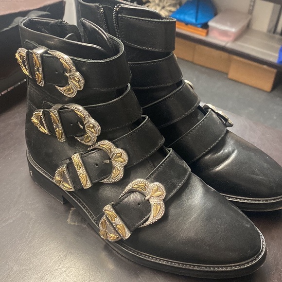 Maje Jackpot Buckle Boots Sz 39 - Picture 6 of 16